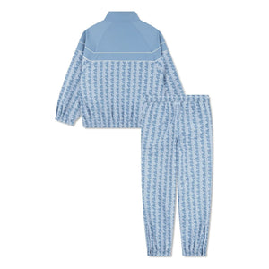 Lacoste - Monogrammed Recycled Fiber Jacket and Sweatpants Set | Light Blue