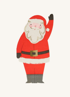 Meri Meri - Santa Claus cut-out napkins - Set of 16
