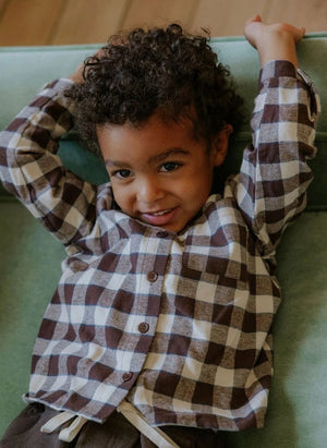 Fliink - Cody Checkered Shirt | Brown