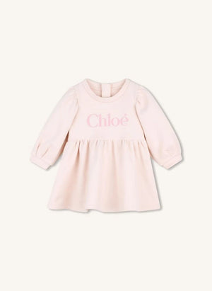 Chloé - Chloé organic cotton fleece dress | Peach