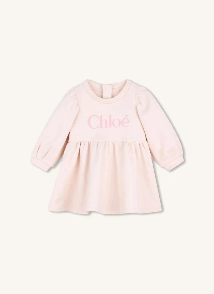 Chloé - Chloé organic cotton fleece dress | Peach