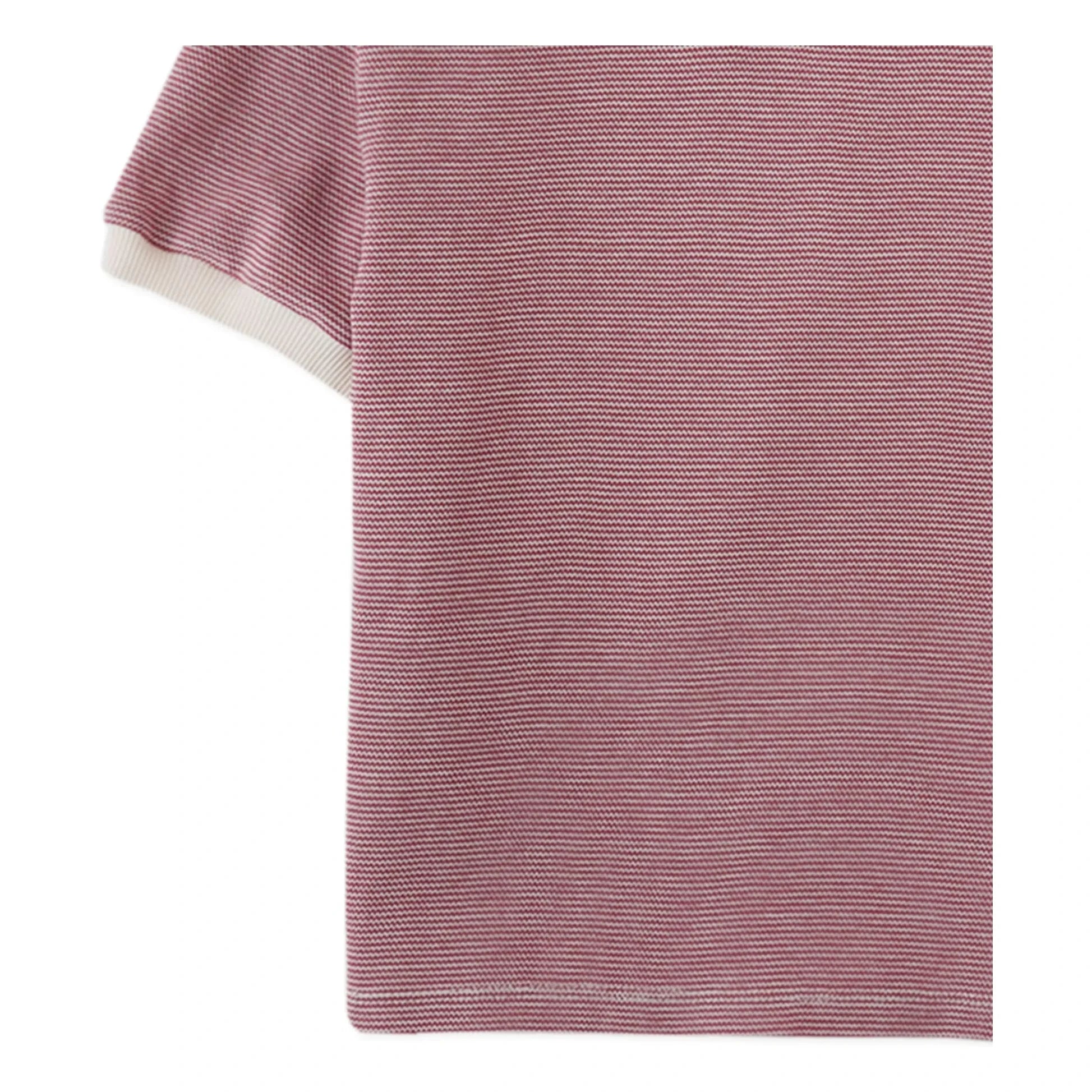 Gingersnaps - Alastor Striped Polo T-Shirt | Burgundy