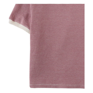 Gingersnaps - Alastor Striped Polo T-Shirt | Burgundy