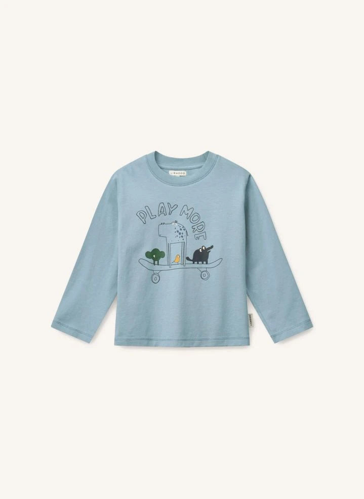 Liewood - Francis Play More T-Shirt Organic Cotton | Blue