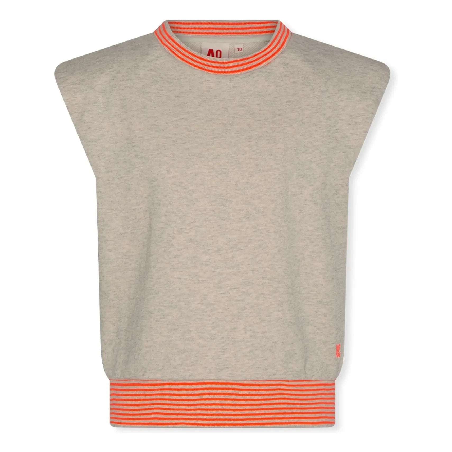 AO76 - Two-Tone Recycled Cotton Top | Heather Grey