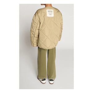 American Vintage - Vowbay Water-Repellent Quilted Jacket Recycled Fiber | Khaki
