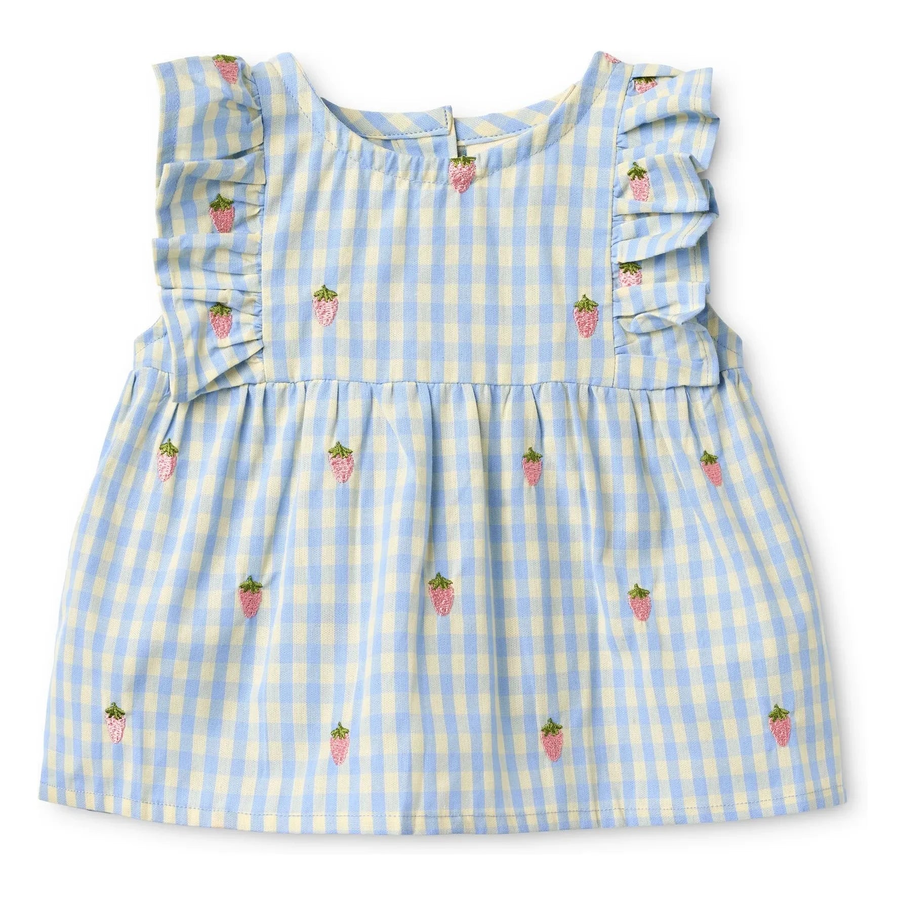 Flöss - Millie Gingham Dress | Light Blue