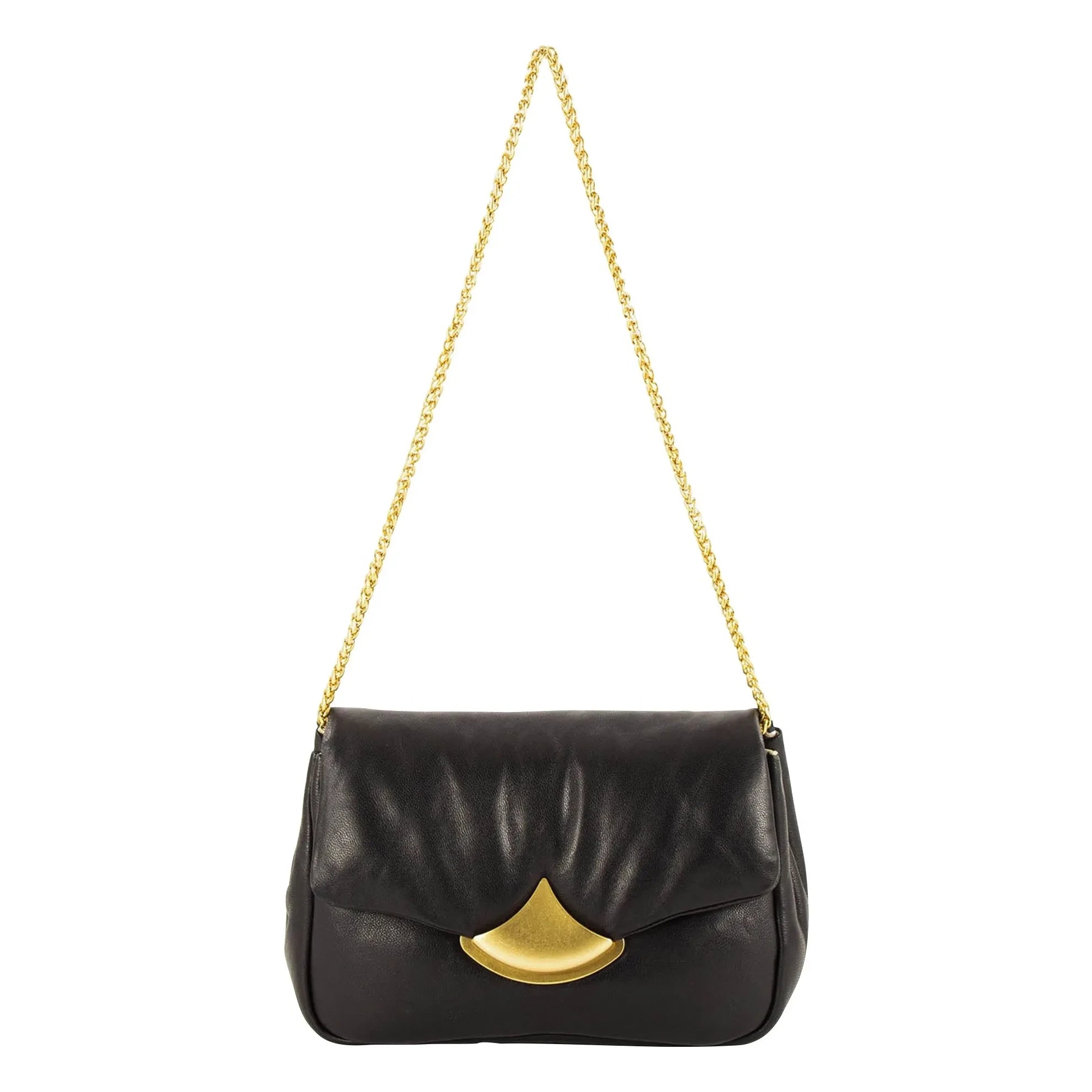 Sessùn - Diviluz Puffy Leather Bag | Black