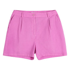 Bobo Choses - Purple Cotton Seersucker Puffed Shorts