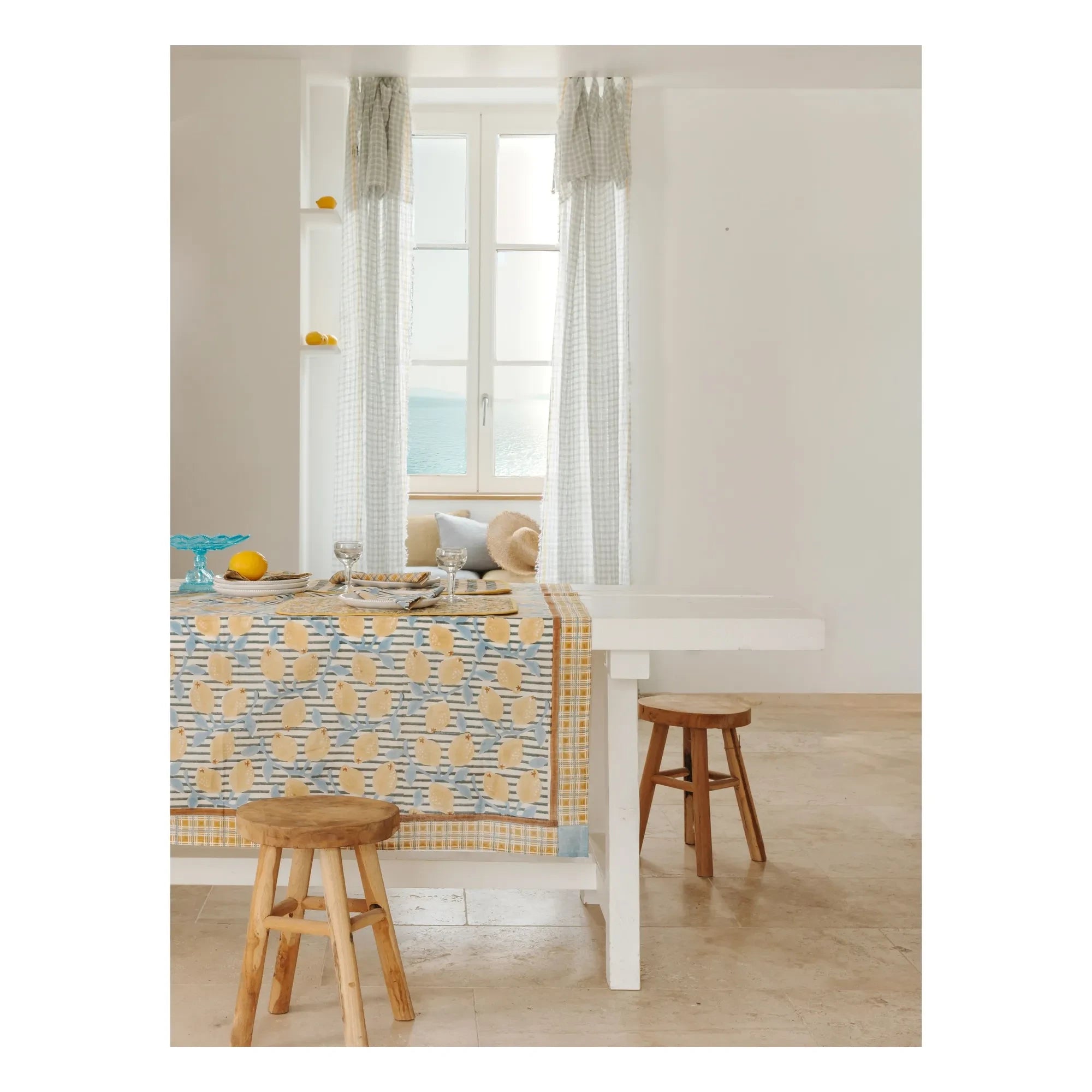 Le Monde Sauvage - Sicily Tablecloth | Yellow
