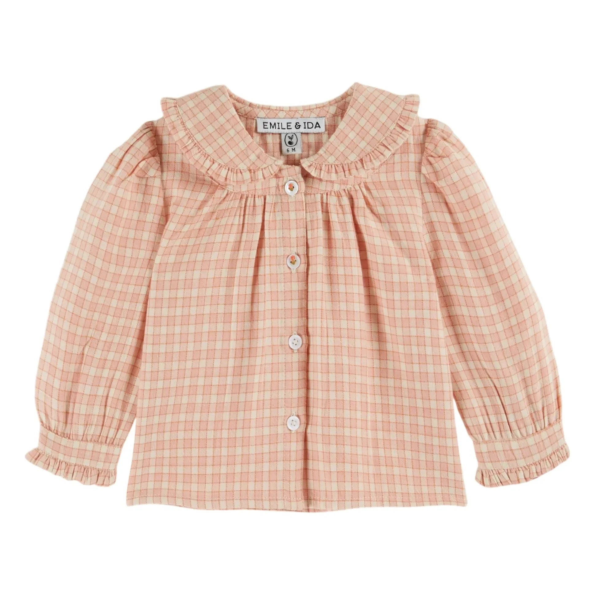 Emile et Ida - Pink Bow School Blouse | Pink