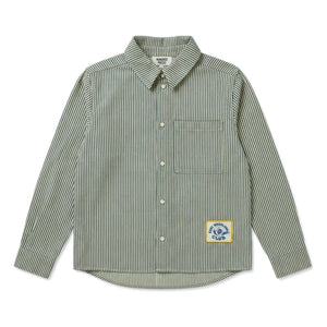 Hundred Pieces - Enzo Striped Shirt | Dark Green