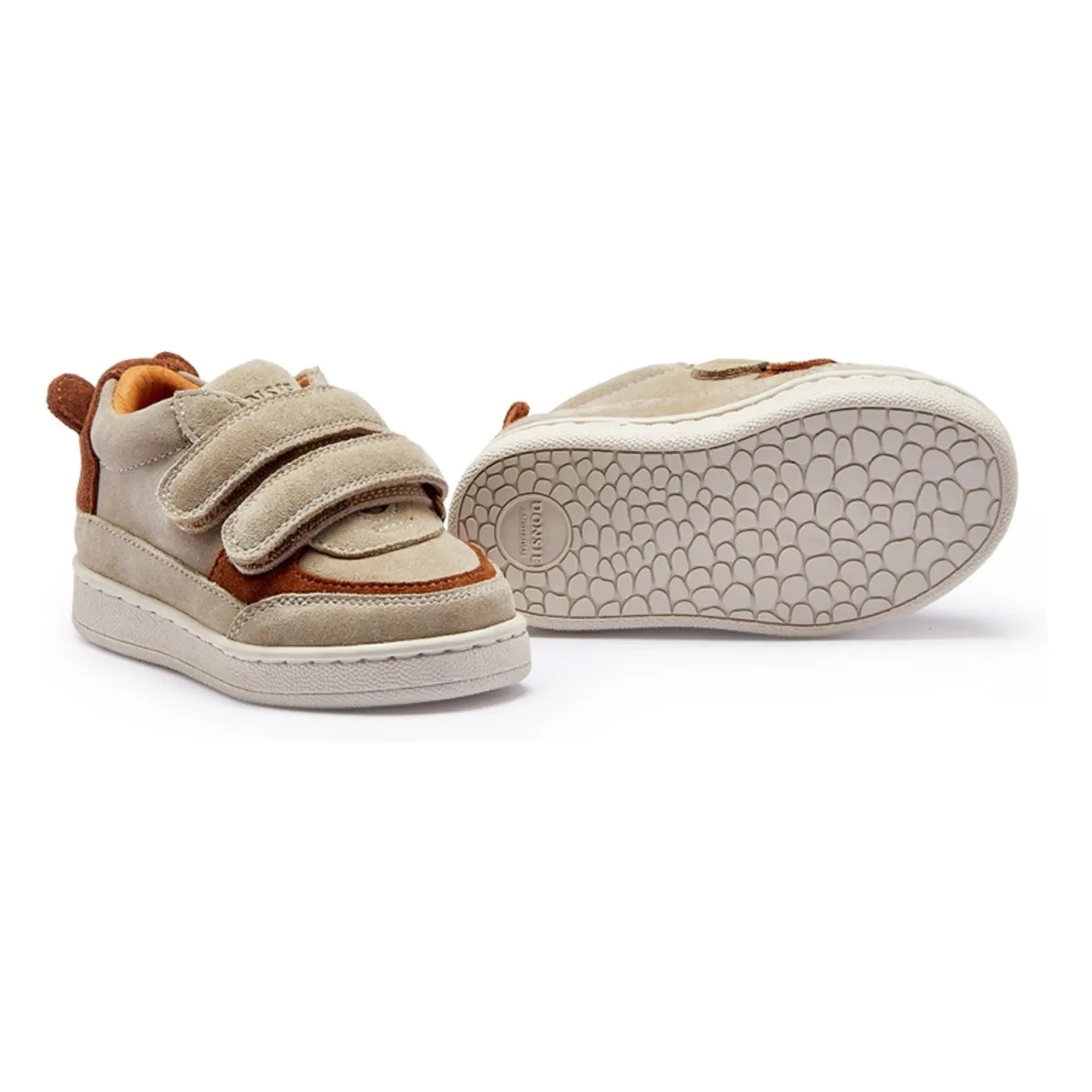 Donsje - Pinou Bear Suede Velcro Sneakers | Beige