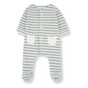 1+ in the Family - Milo Pajama Set | Gray Blue