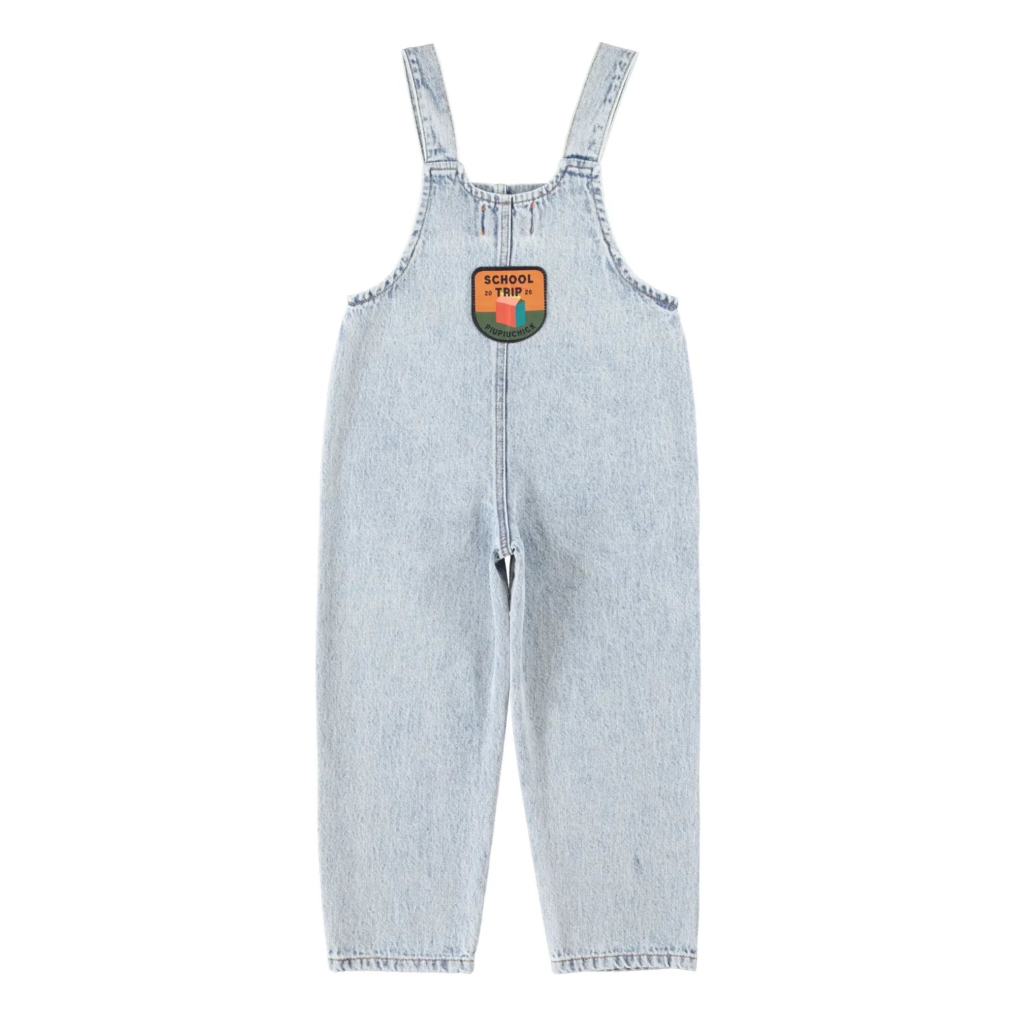 Piupiuchick - Okul Gezisi Denim Salopet | Açık Mavi