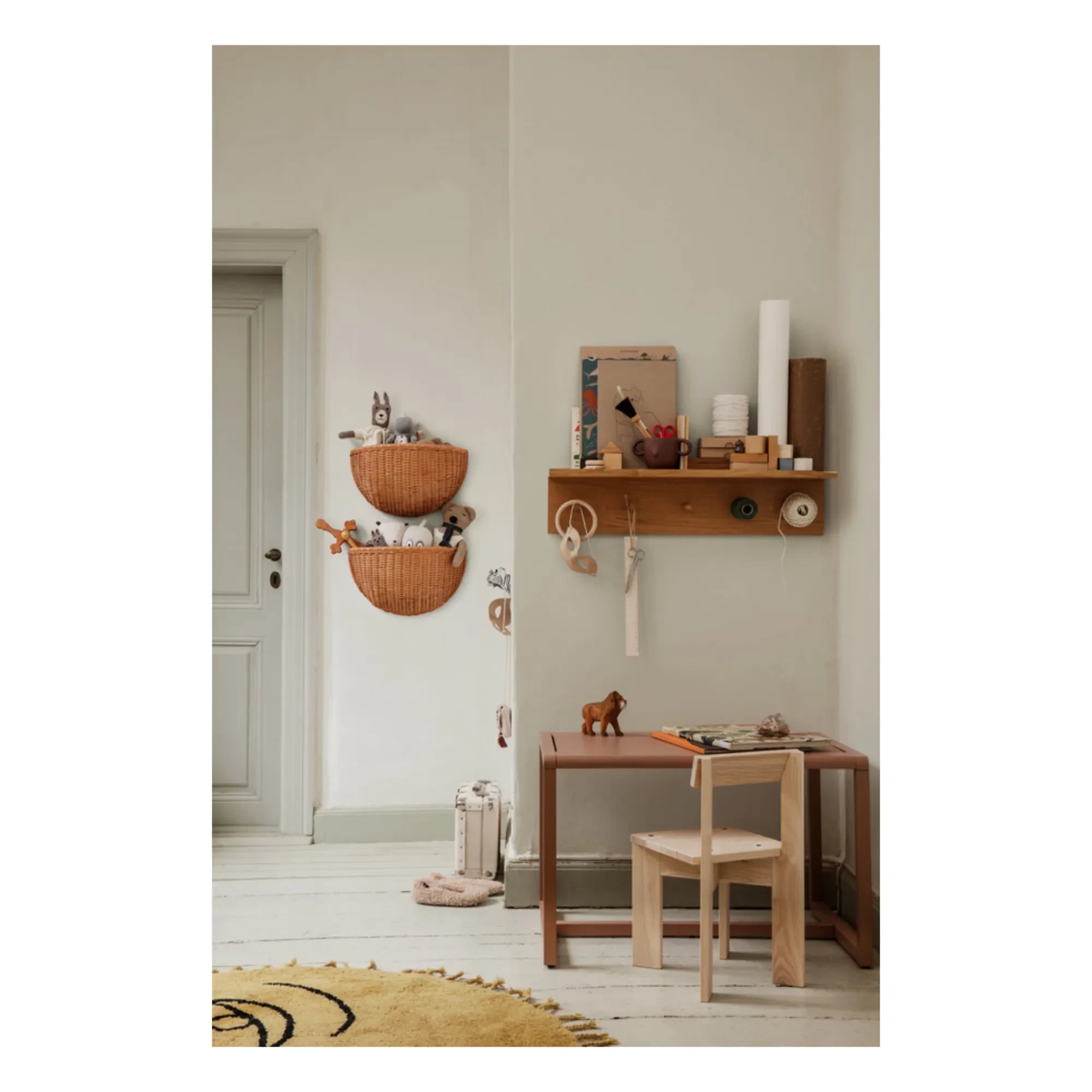 Ferm Living Kids - Rattan Wall Baskets - Set of 2