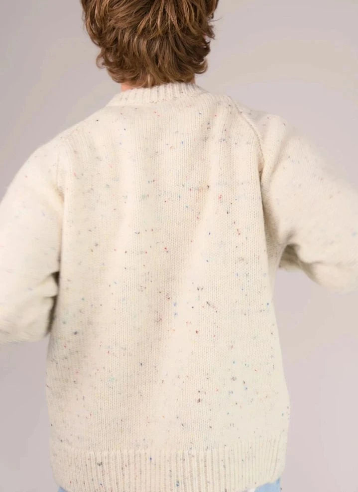 Origin Knitwear - Raglan Thick Wool Sweater | Ecru