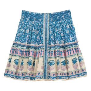 M.A.B.E. - Myla Cotton Skirt | Blue