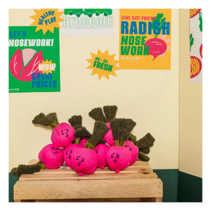 The Furry Folks - Beetroot scratching toy | Pink