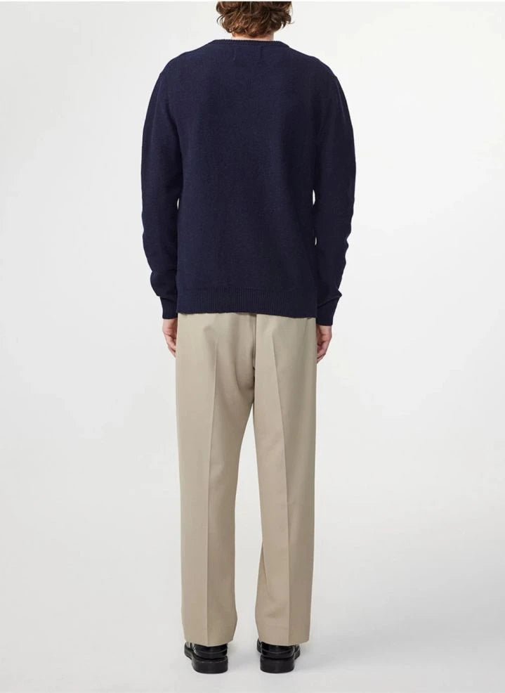 NN.07 - Nigel 6585 Recycled Wool Sweater | Navy