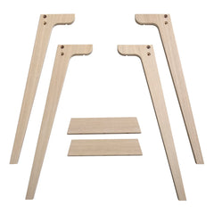 Oliver Furniture - Yüksek Masa İçin Ek Ayaklar, 72,6 cm | Beyaz