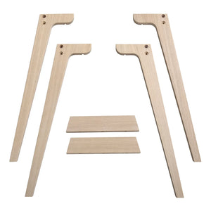Oliver Furniture - Yüksek Masa İçin Ek Ayaklar, 72,6 cm | Beyaz