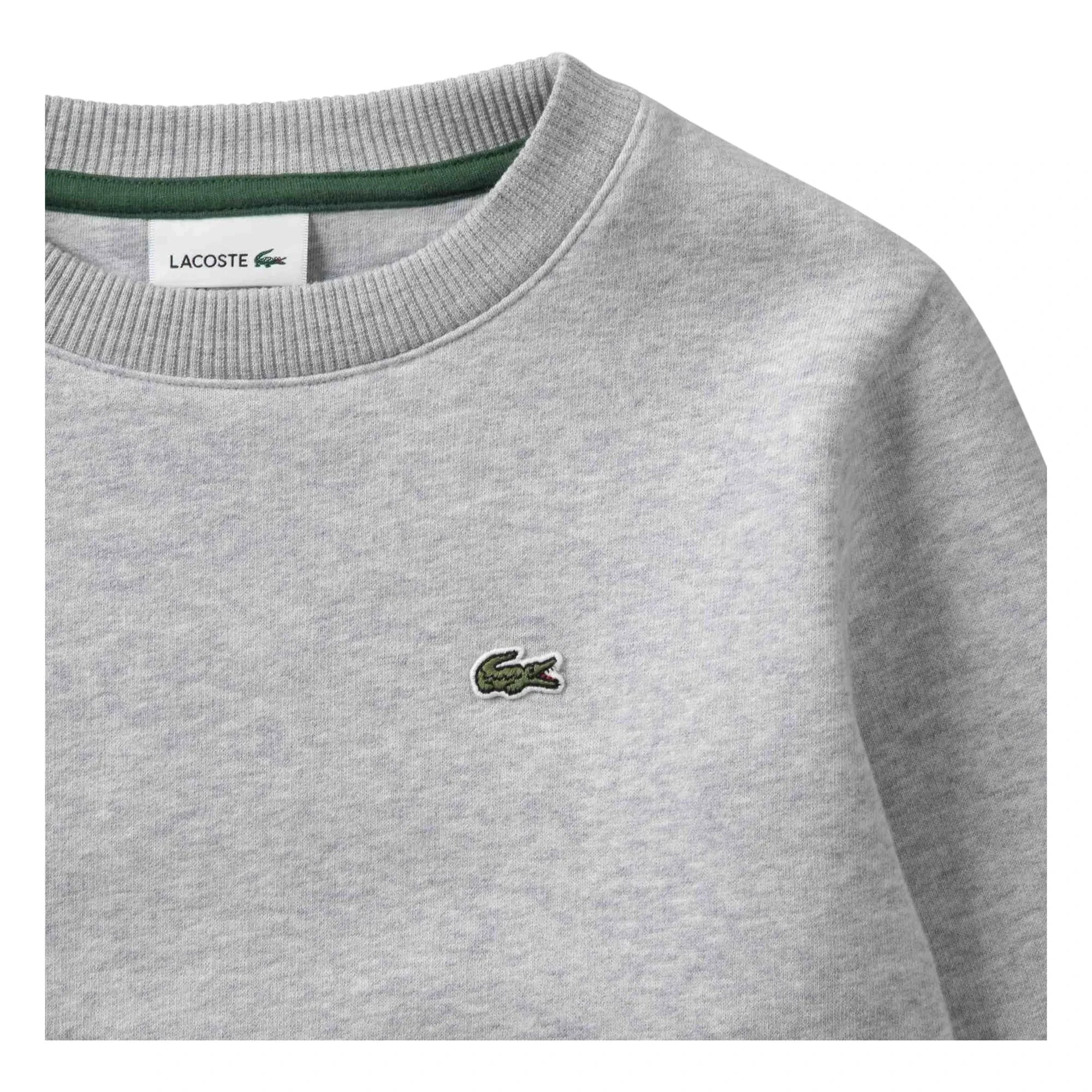 Lacoste - Organik pamuk logo sweatshirt | Heather grey