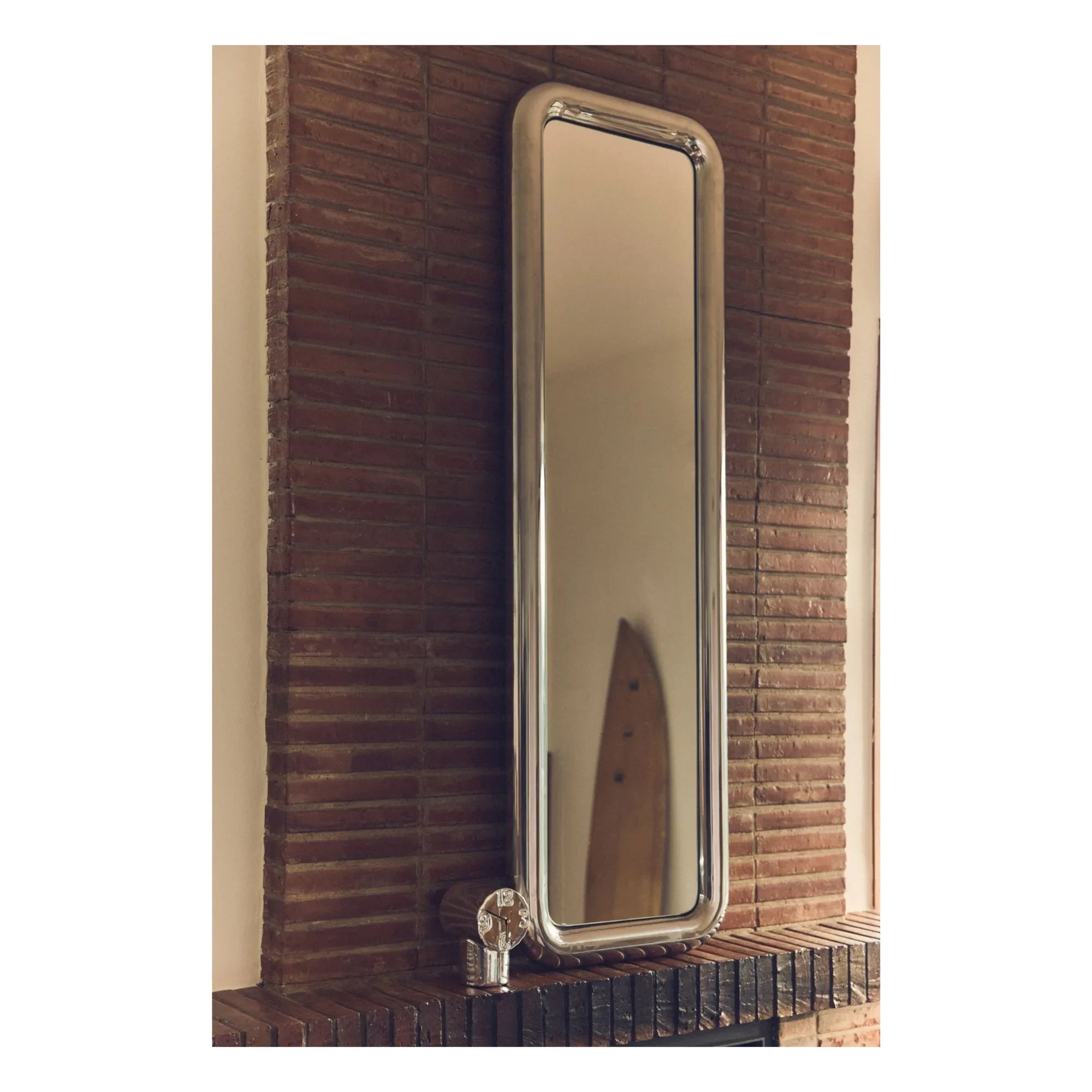 HKliving - Retro Ceramic Clock | Chrome