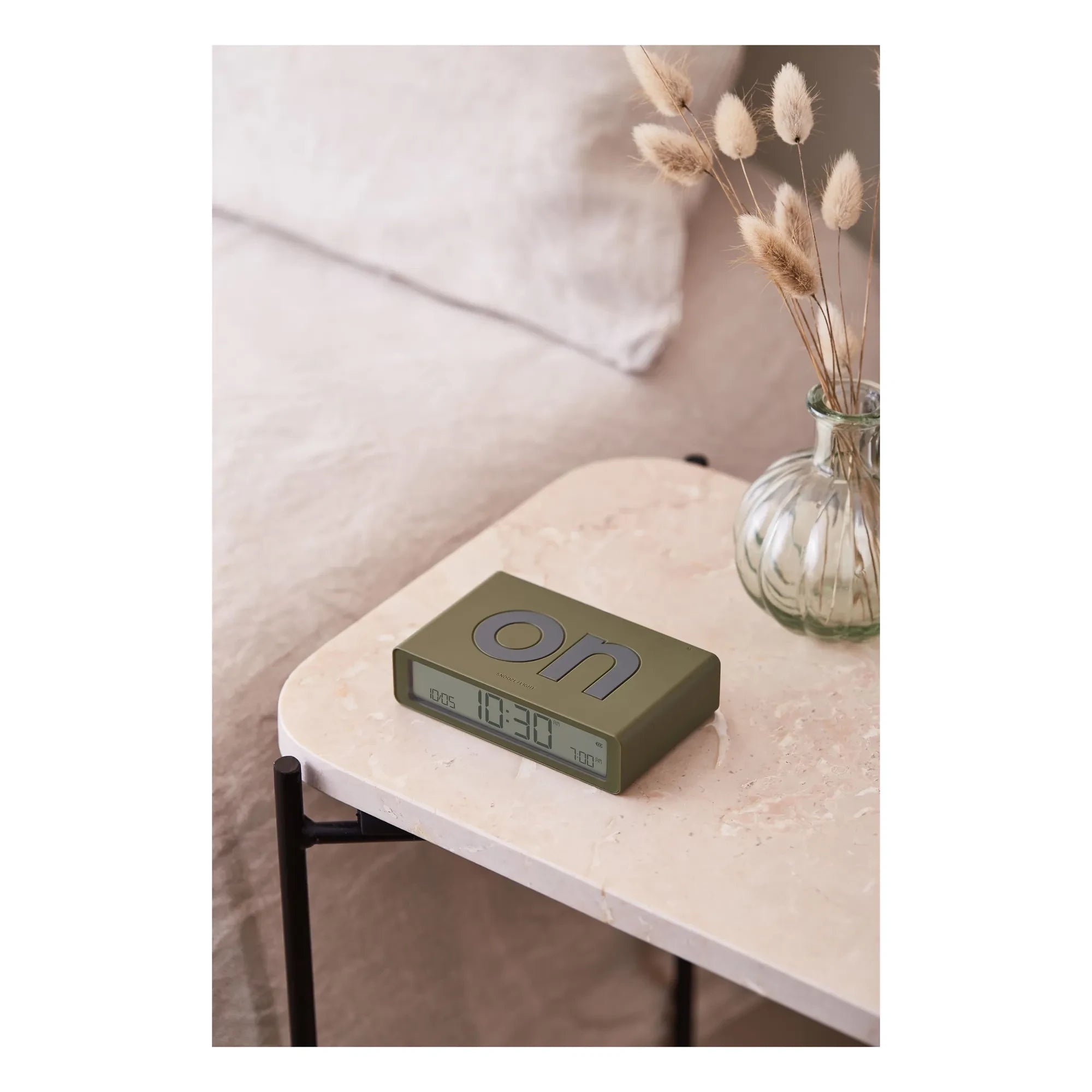 Lexon - Rotary Alarm Clock | Khaki