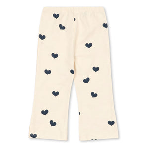 Konges Sløjd - Drey Pants Organic Cotton Hearts | Pink