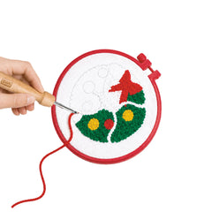 Legami - Creative Kit Hanging Christmas Decorations - Punch Needle Kit
