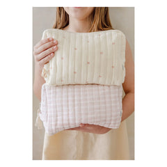 Soft Spot - Organic cotton ribbon care bag | Ecru