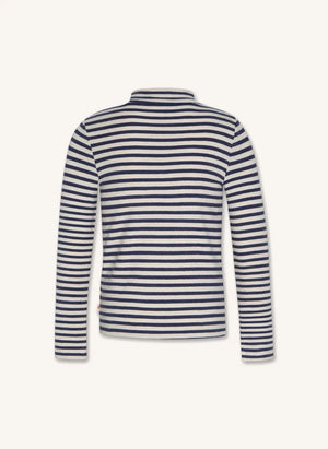 AO76 - Cora Striped T-Shirt | Night Blue
