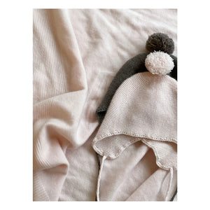 Holmm - Pom-pom Cashmere Hat | Pale Pink