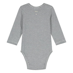 Gray Label - Çizgili body Organik pamuk | Gri mavi