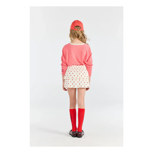 The Animals Observatory - Kiwi Stars Organic Cotton Skort | White