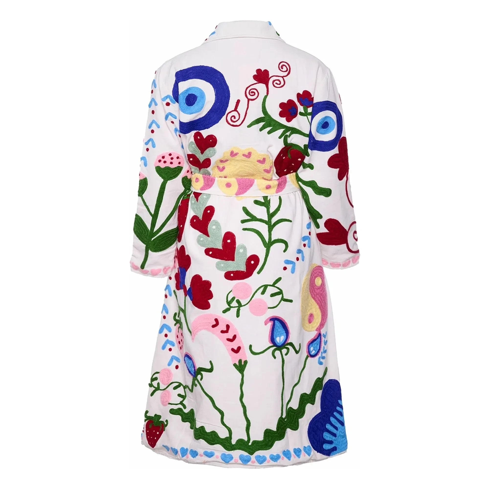 SISSEL EDELBO - Pink White Swan Coat | White