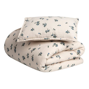 garbo&friends - Blueberry Cotton Muslin Bedding Set | Cream
