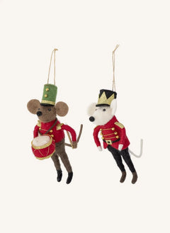 Bloomingville - Peo Christmas Ornaments - Set of 2 | Red