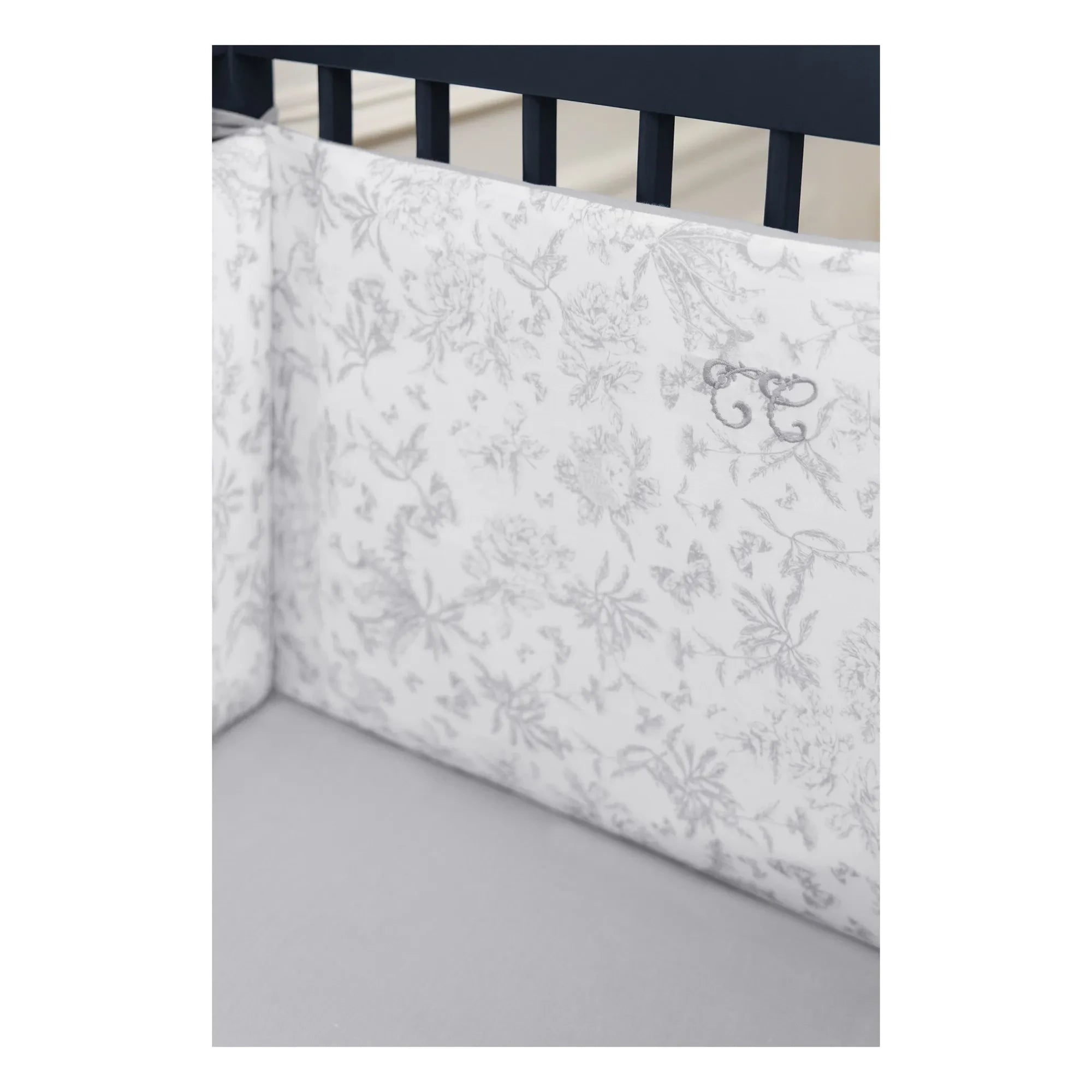 Tartine et Chocolat - Toile de Jouy Bed Rail | Gray