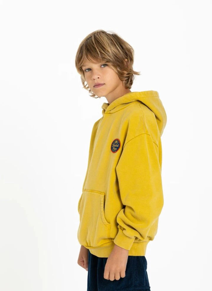 Hundred Pieces - Pat Outdoor Organic Cotton Sweatshirt | Mustard