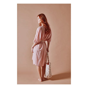 Emile et Ida - Pink Kadhi Cotton Dress