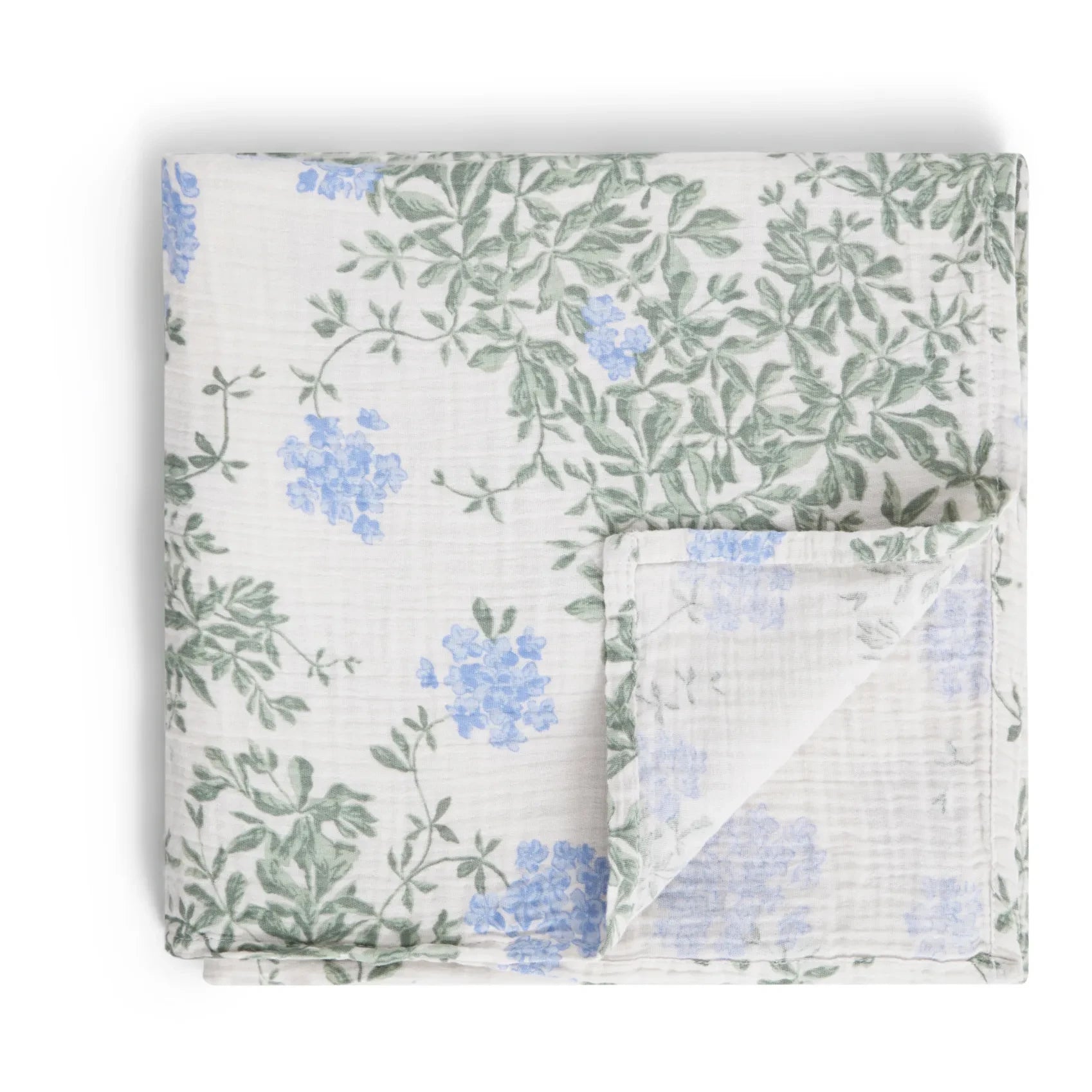 garbo&friends - Plumbago Organic Cotton Swaddle Blanket | Blue