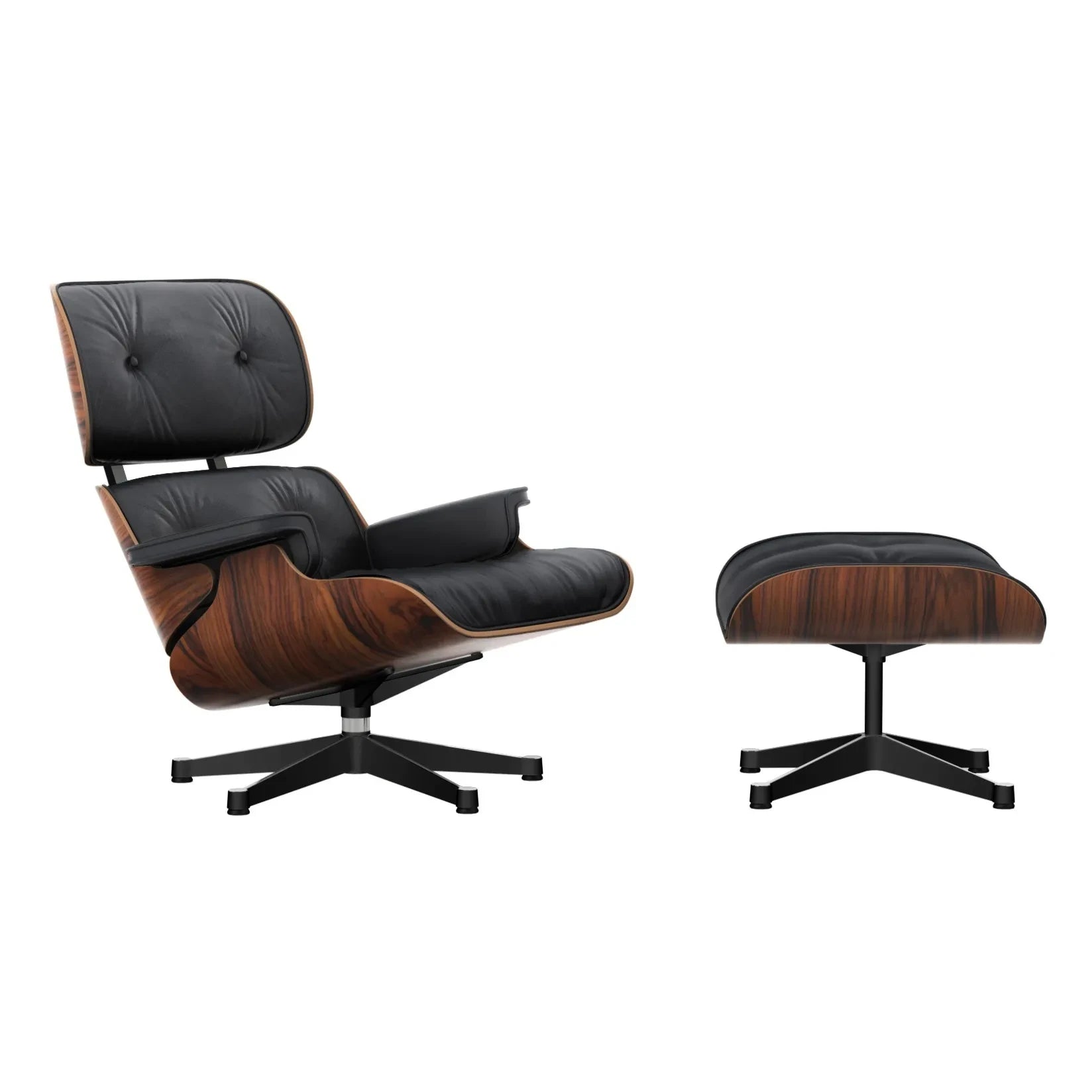 Vitra - Lounge Armchair and Pouf - Charles & Ray Eames, 1956