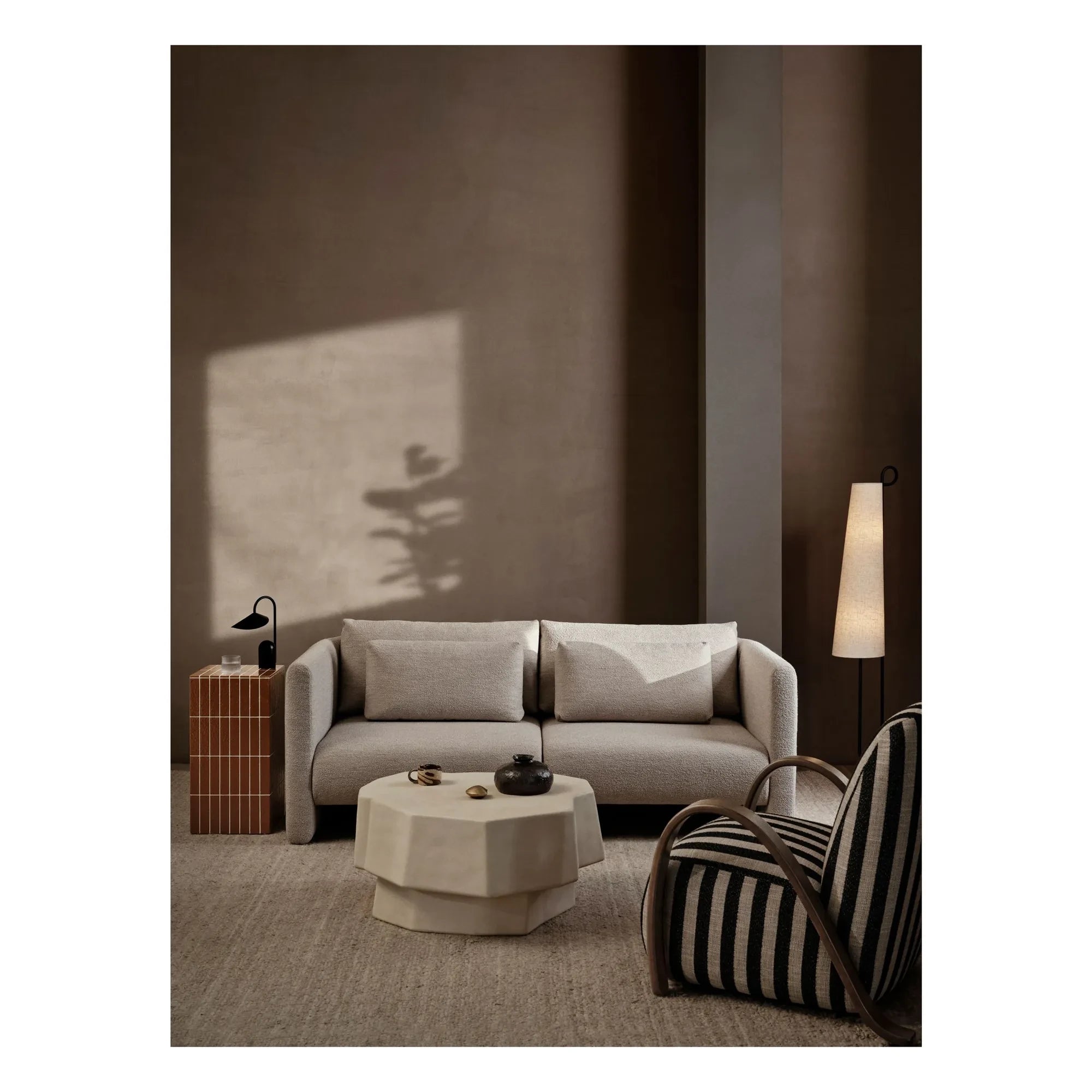 Ferm Living - Dase Bouclé Left Module Sofa | Beige