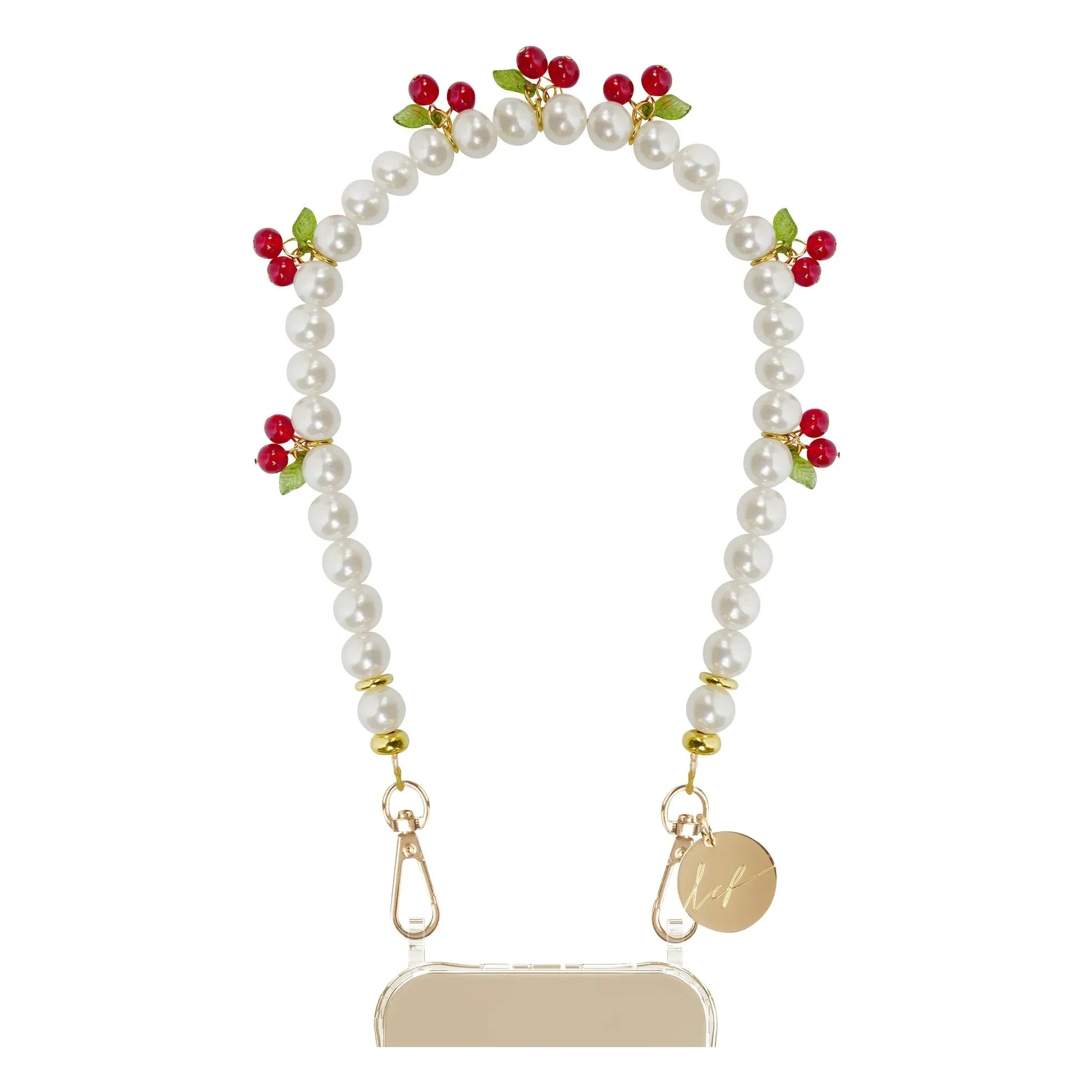 LaCoqueFrançaise - Cherry Short Chain | White