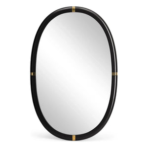 The Socialite Family - Marcello Polished Wooden Mirror | Black