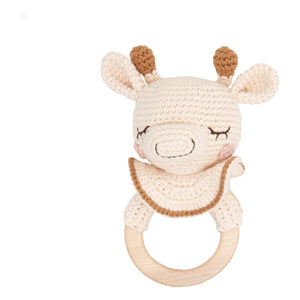 Patti Oslo - Goldie Giraffe Teething Ring | Cream