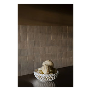 Olsson & Jensen - Ruth porcelain fruit basket | White