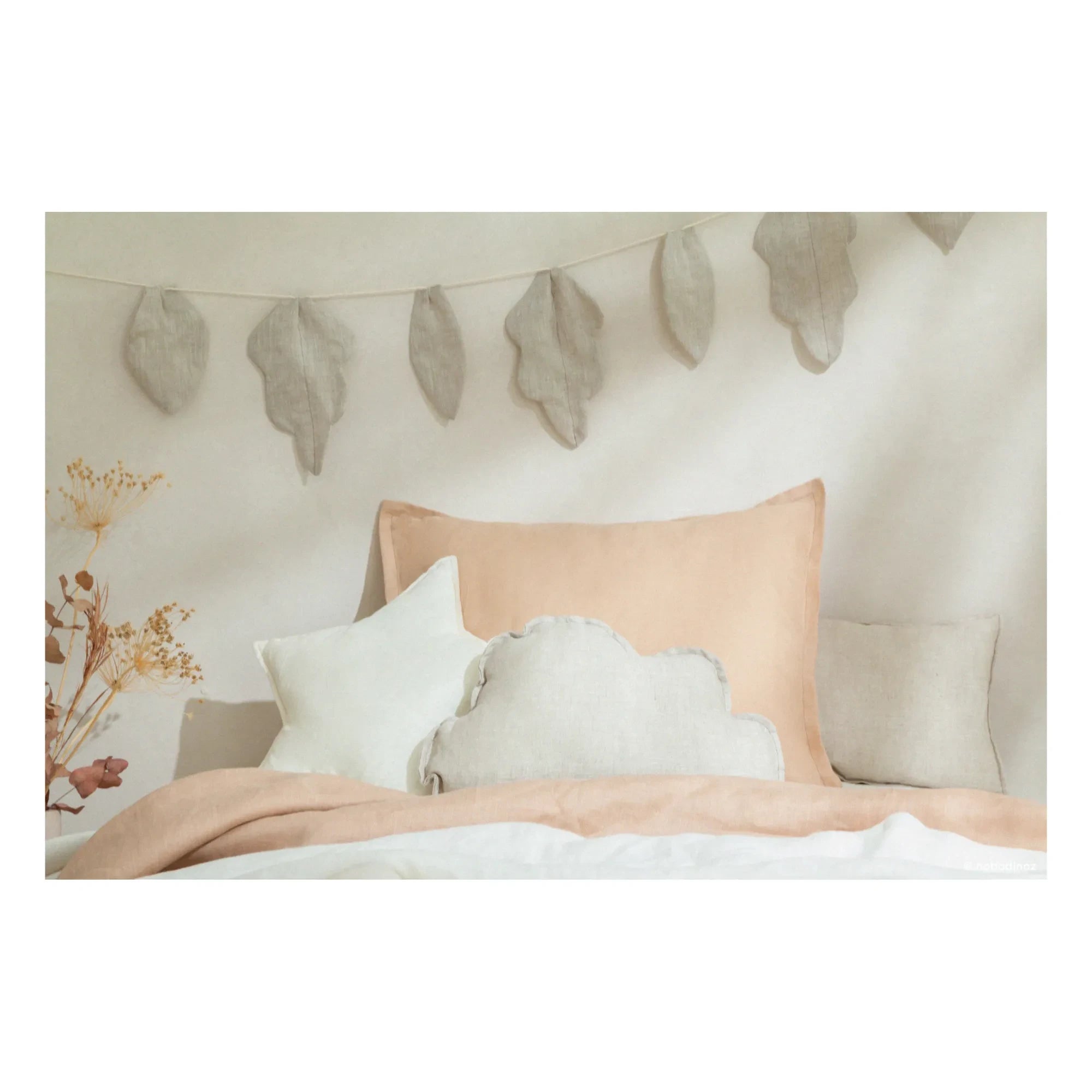 Nobodinoz - Cloud Pillow - French Linen | Oatmeal